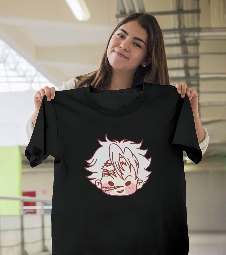 Chibi Hashira Sanemi Scars Coloured Ver Anime Character Face T-Shirt