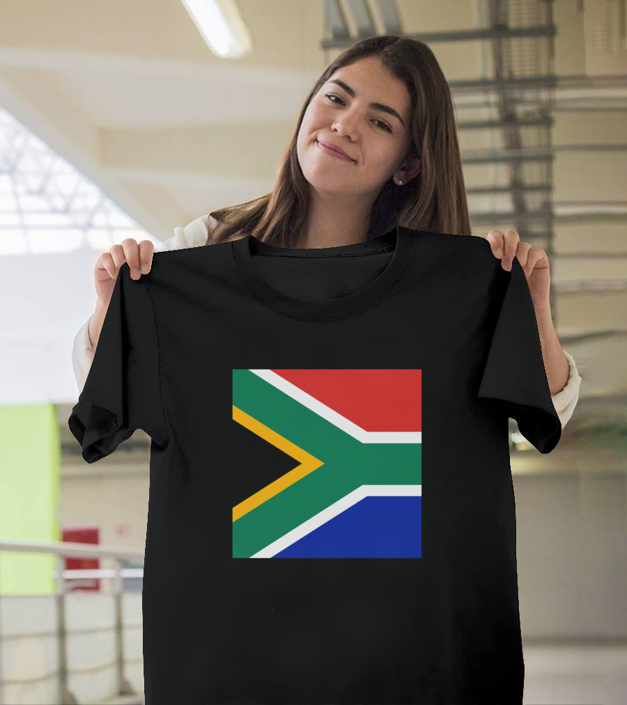 Flags Of The World Neck Gaiter South Africa Flag T-Shirt
