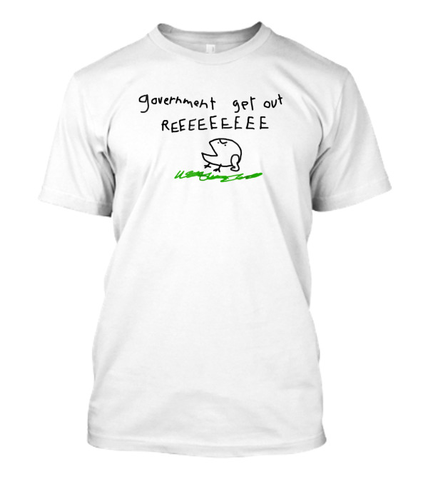 Gadsden Frog Government Get Out REEEEEEEE Flag USA Meme T-Shirt