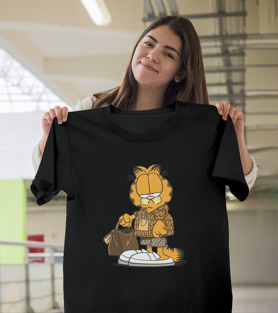 Garfield Holiday Fashionista Fendi T-Shirt