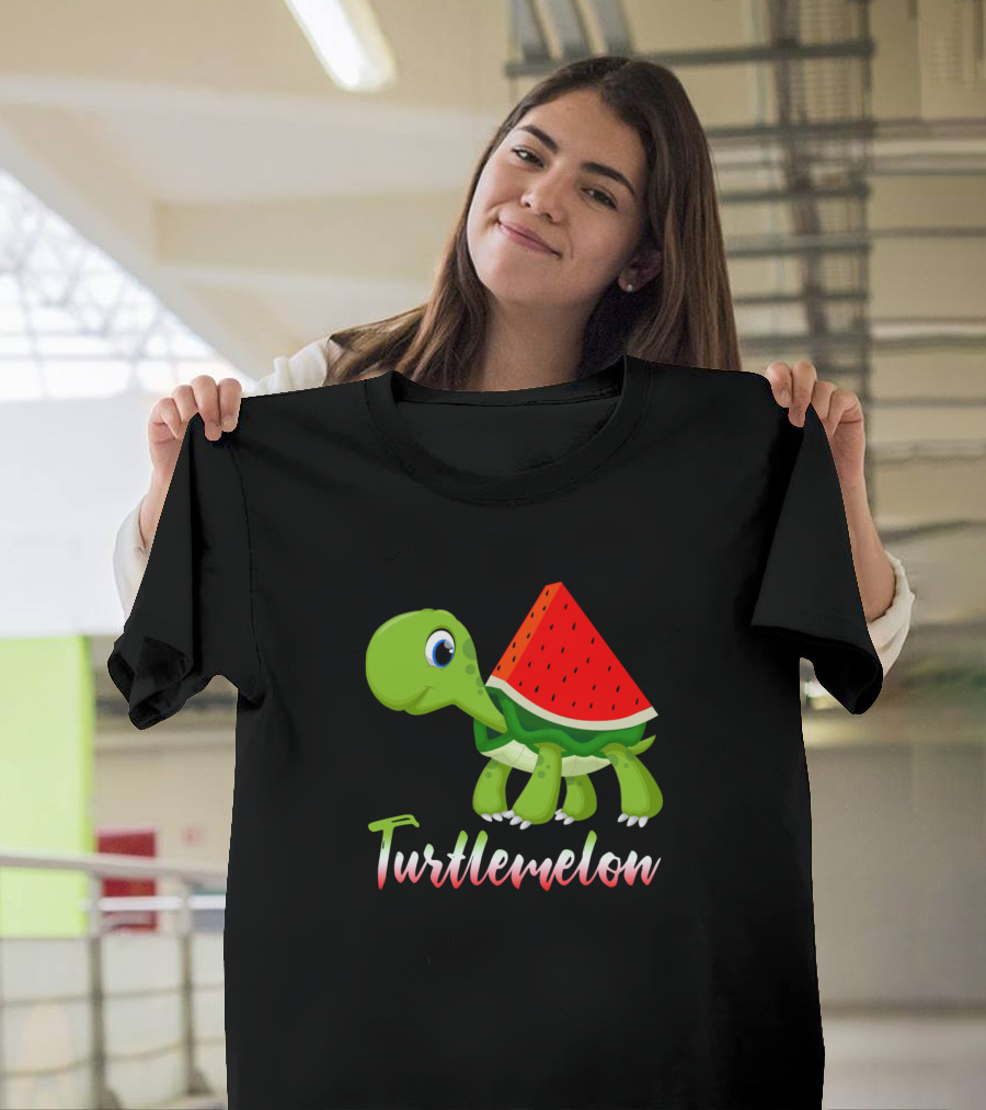 Turtlemelon Funny Watermelon Turtle Hybrid T-Shirt