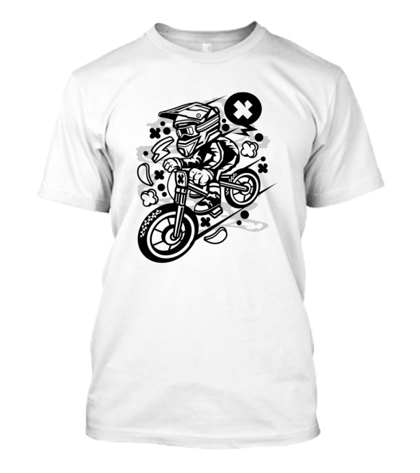 Downhill Biking Adventure For Animated Characters And Pop Culture Fans T-Shirt