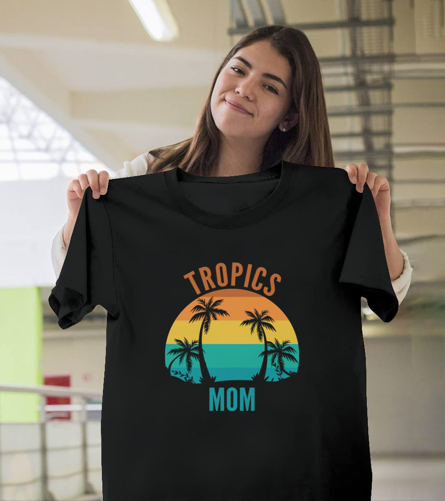Tropics Mom Palm Sunset T-Shirt