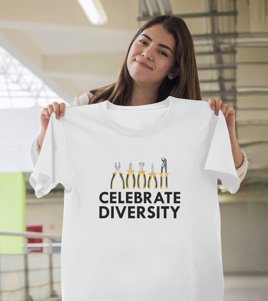 Celebrate Diversity with Electrician Tools Collection T-Shirt
