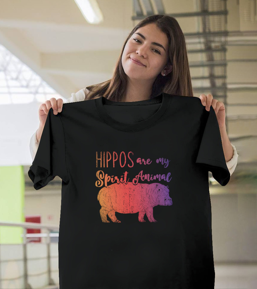 HIPPOS Are My Spirit Animal T-Shirt