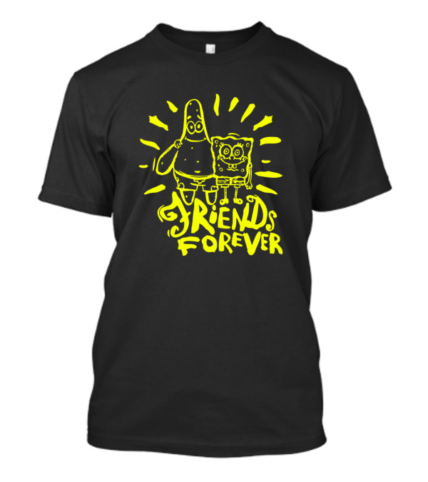 Spongebob Patrick Friends Forever Neon T-Shirt