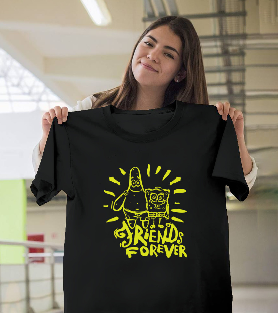 Spongebob Patrick Friends Forever Neon T-Shirt
