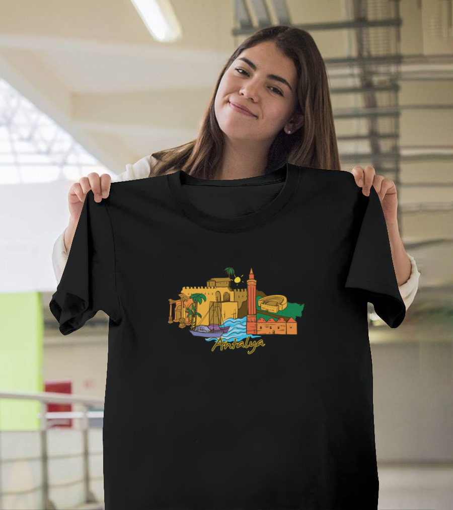 Antalya Landmarks and Colors T-Shirt