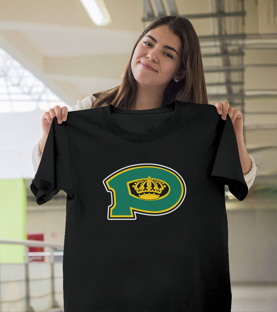 Powell River Kings Hockey Crown Green P T-Shirt
