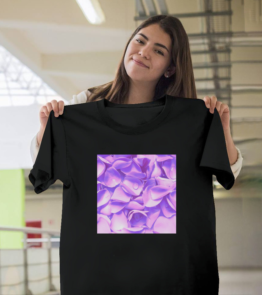 Purple Petals Blossom Harmony T-Shirt