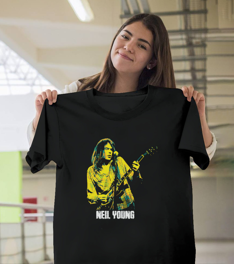 Neil Young Neil Percival Young Bernard Shakey Vintage Musician T-Shirt