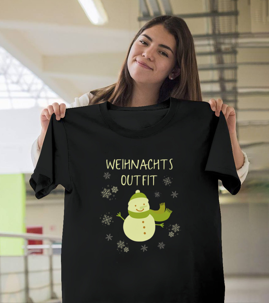 Weihnachts Outfit Snowman Snowflakes Winter Holiday T-Shirt