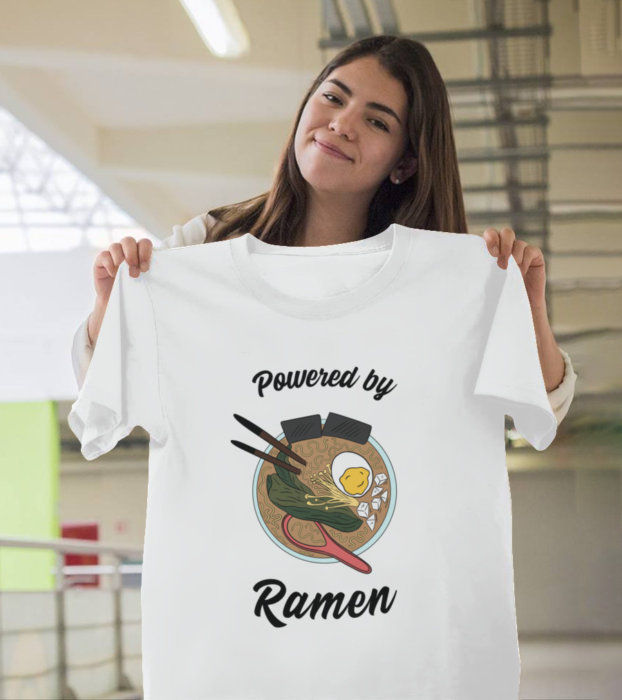 Powered by Ramen Cute Food T-Shirt