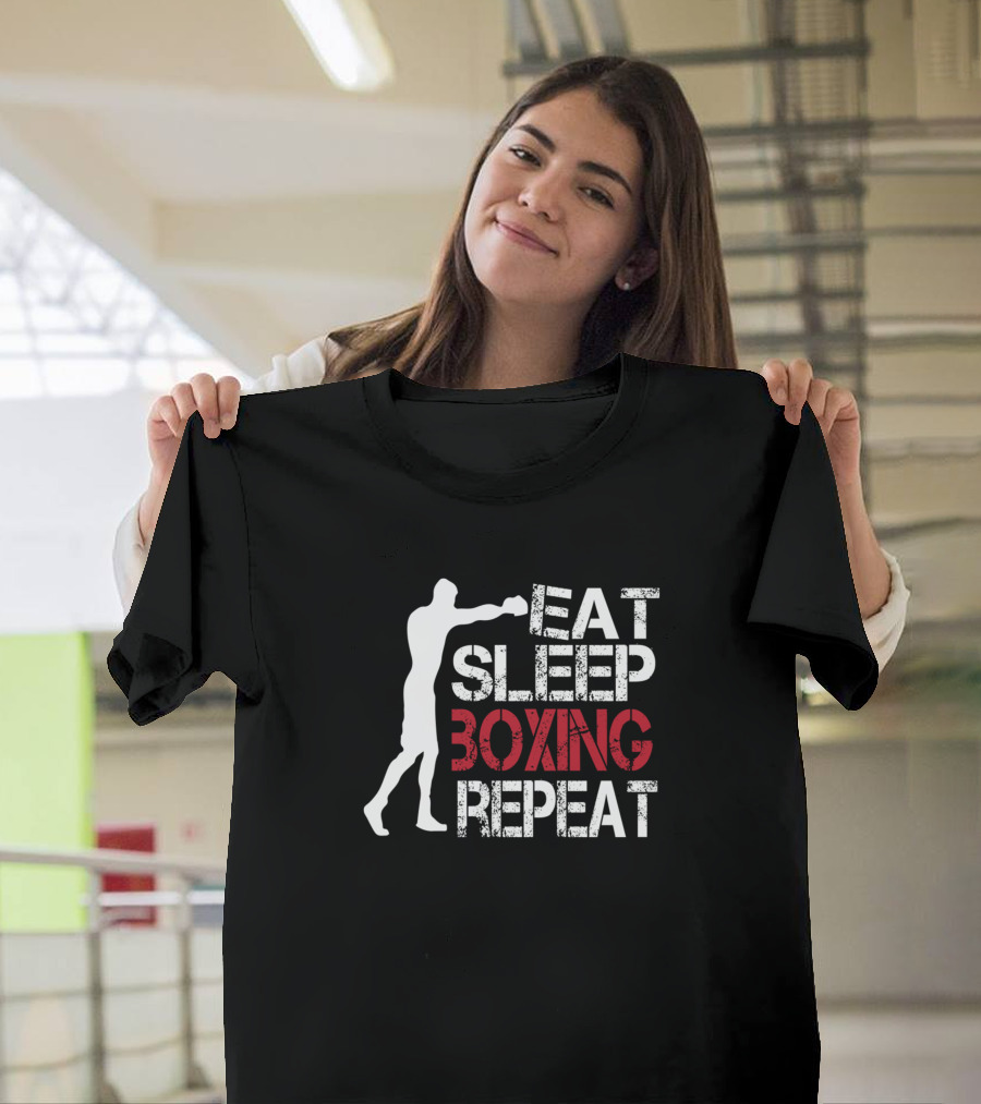Eat Sleep Boxing Repeat Boxer T-Shirt