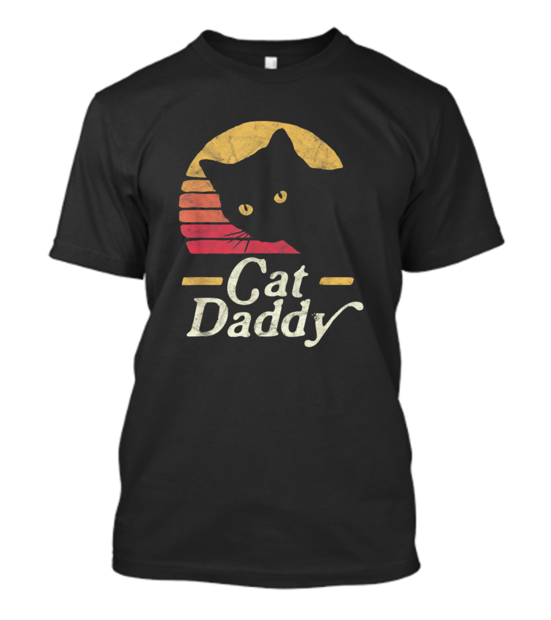 Carry On My Wayward Cat Daddy Vintage Sunset Retro T-Shirt