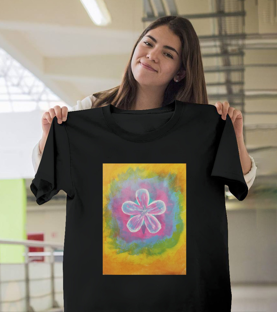 Happy Vibrant Flower Kaleidoscope T-Shirt