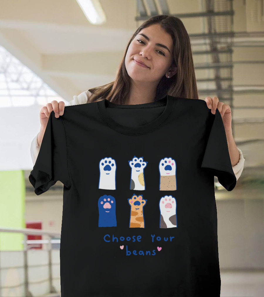 Choose Your Cat Paws Beans T-Shirt