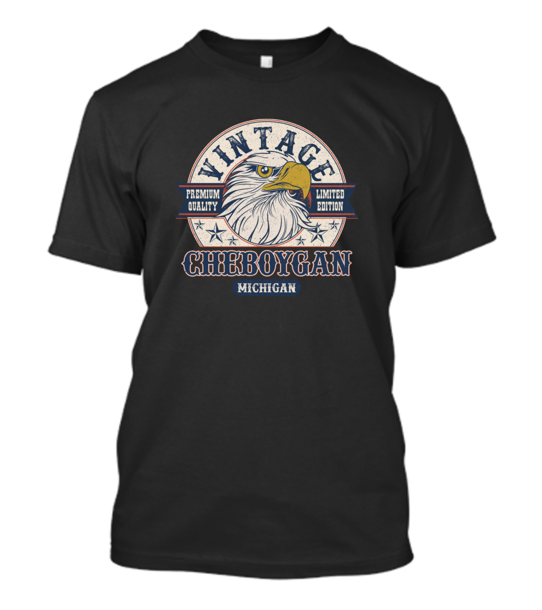 Vintage Cheboygan Michigan Eagle T-Shirt