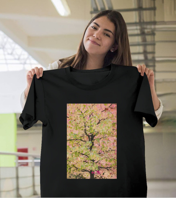 Colorful Fall Leaves On A Tree With Vibrant Autumn Foliage T-Shirt