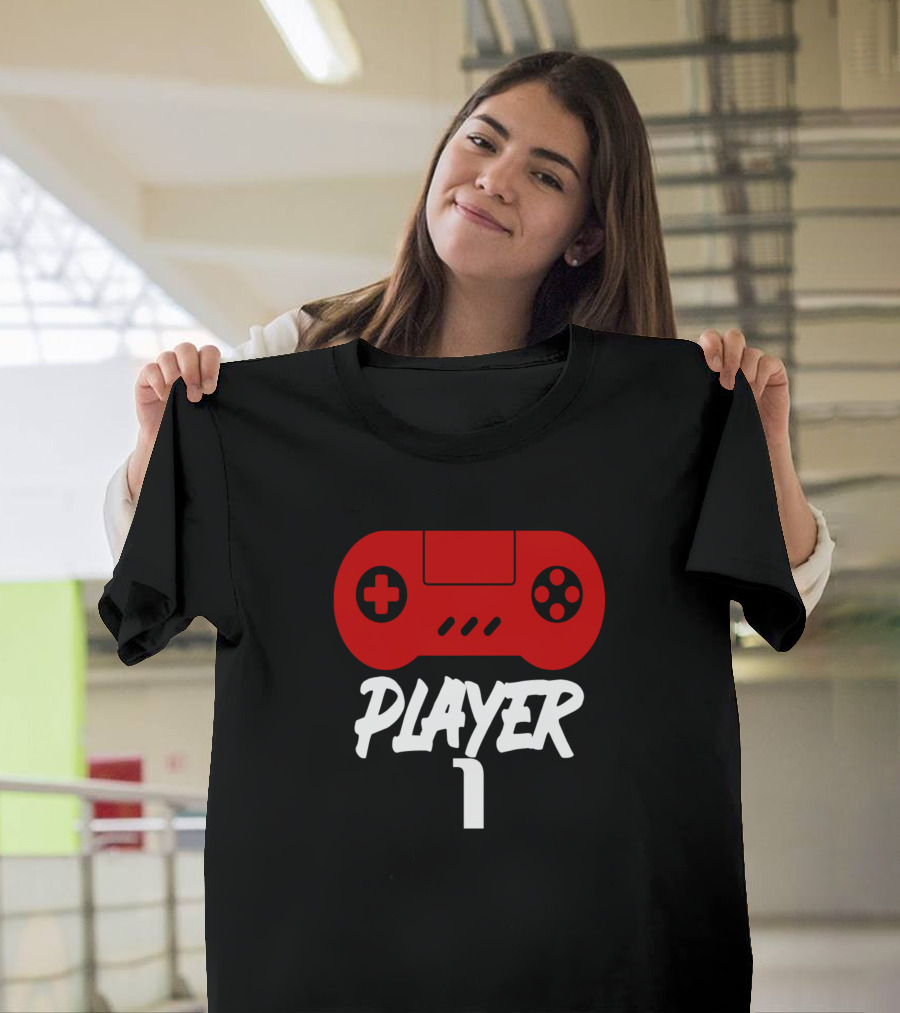 Player 1 Gaming Controller T-Shirt