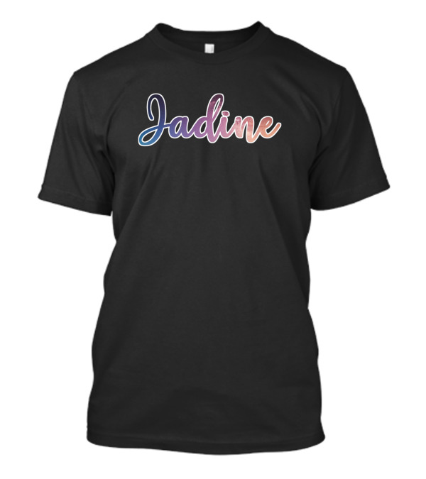 Jadine Galaxy Gradient Script T-Shirt
