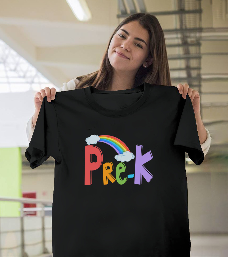 Pre-K Rainbow Clouds T-Shirt