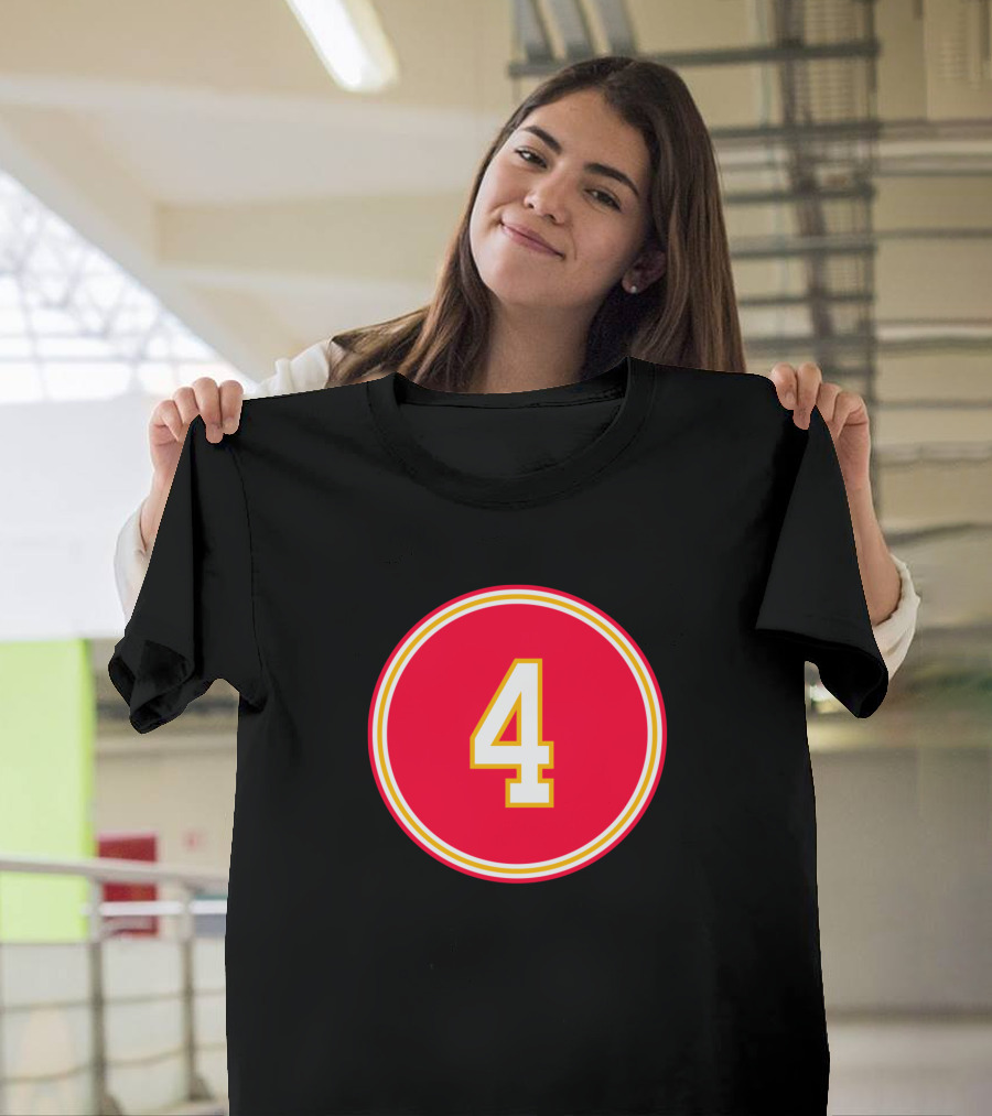 Chad Henne Number 4 Red Circle T-Shirt