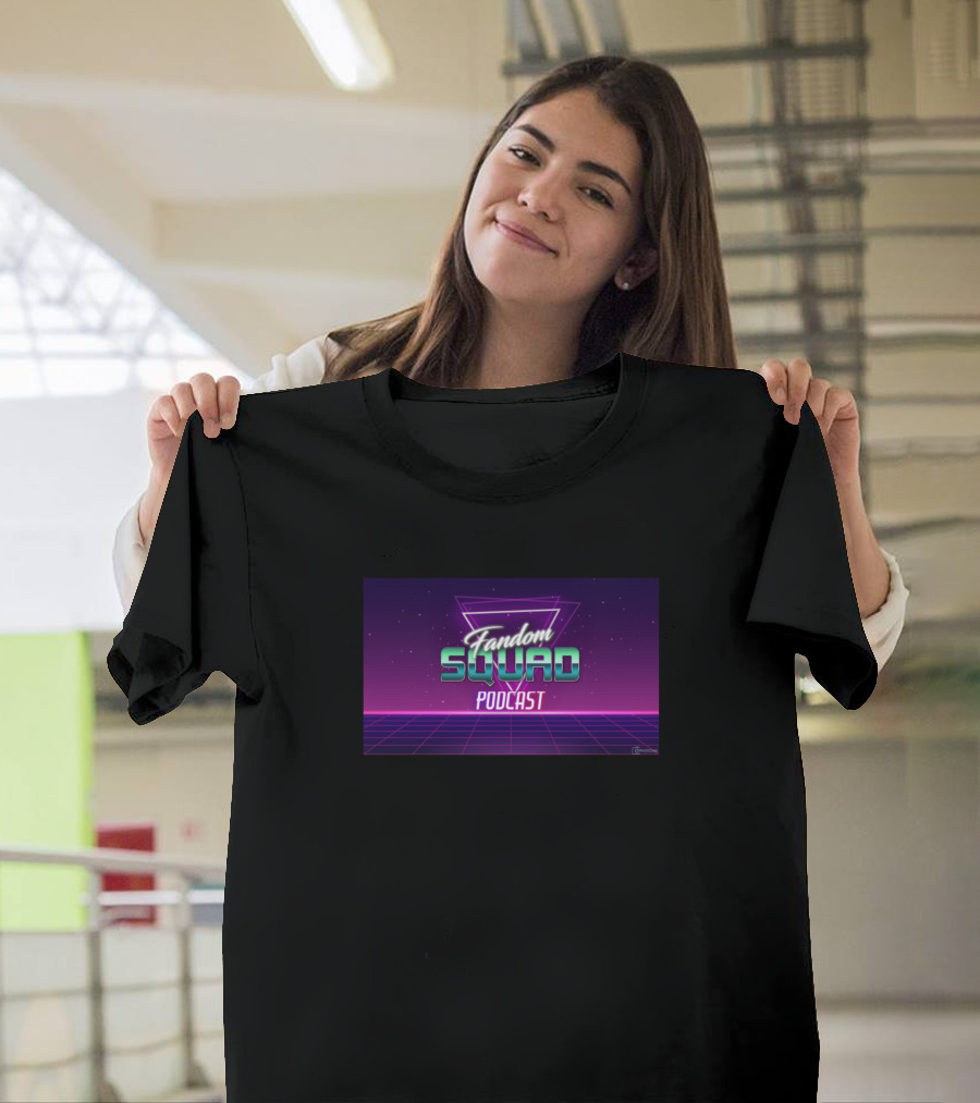 Fandom Squad Podcast 80S Retro Neon T-Shirt