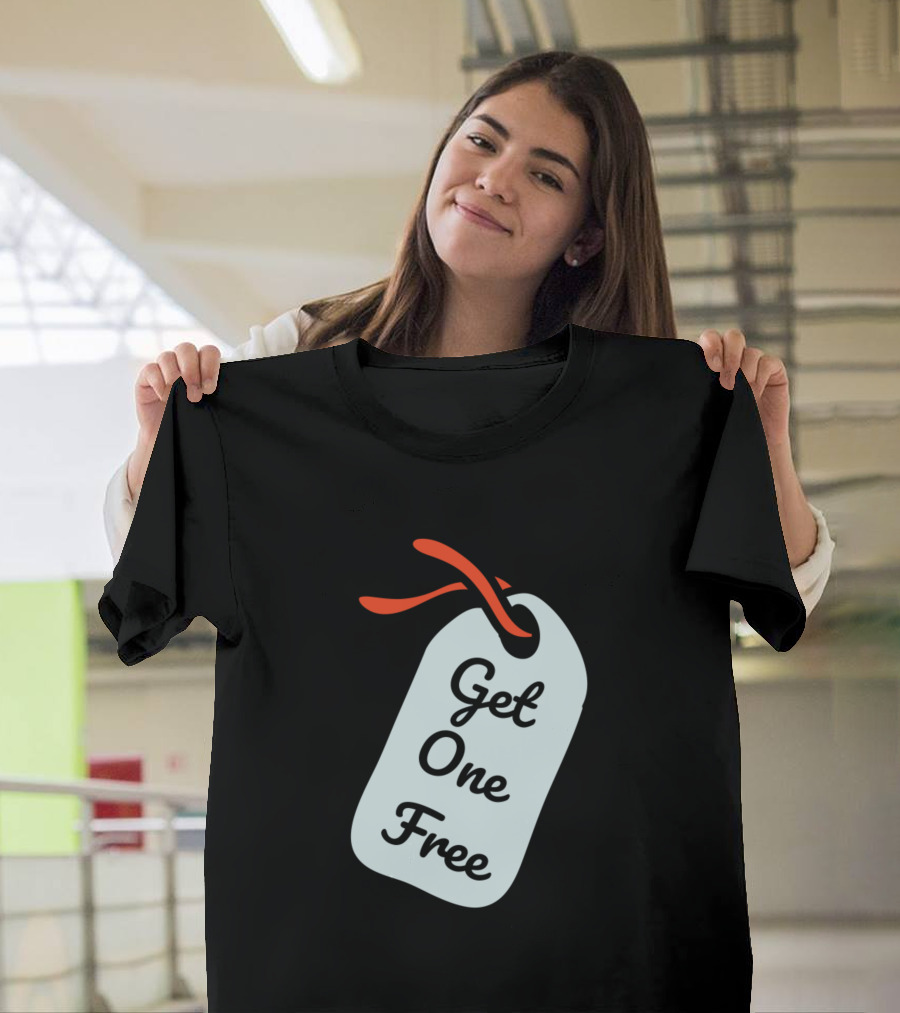 Buy One Get One Free Hanging Tag T-Shirt