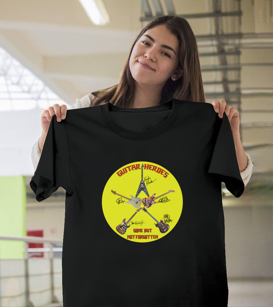 Guitar Heroes Gone But Not Forgotten T-Shirt