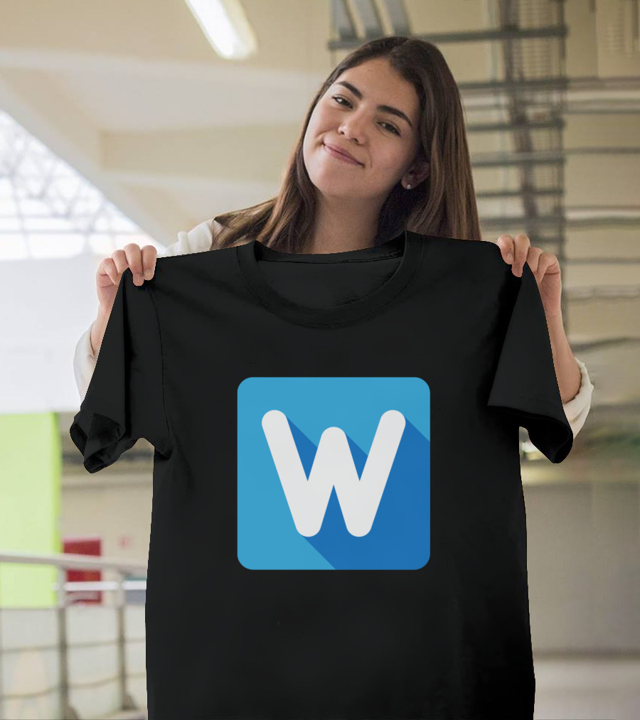 W Box Letter Colorful Alphabet T-Shirt