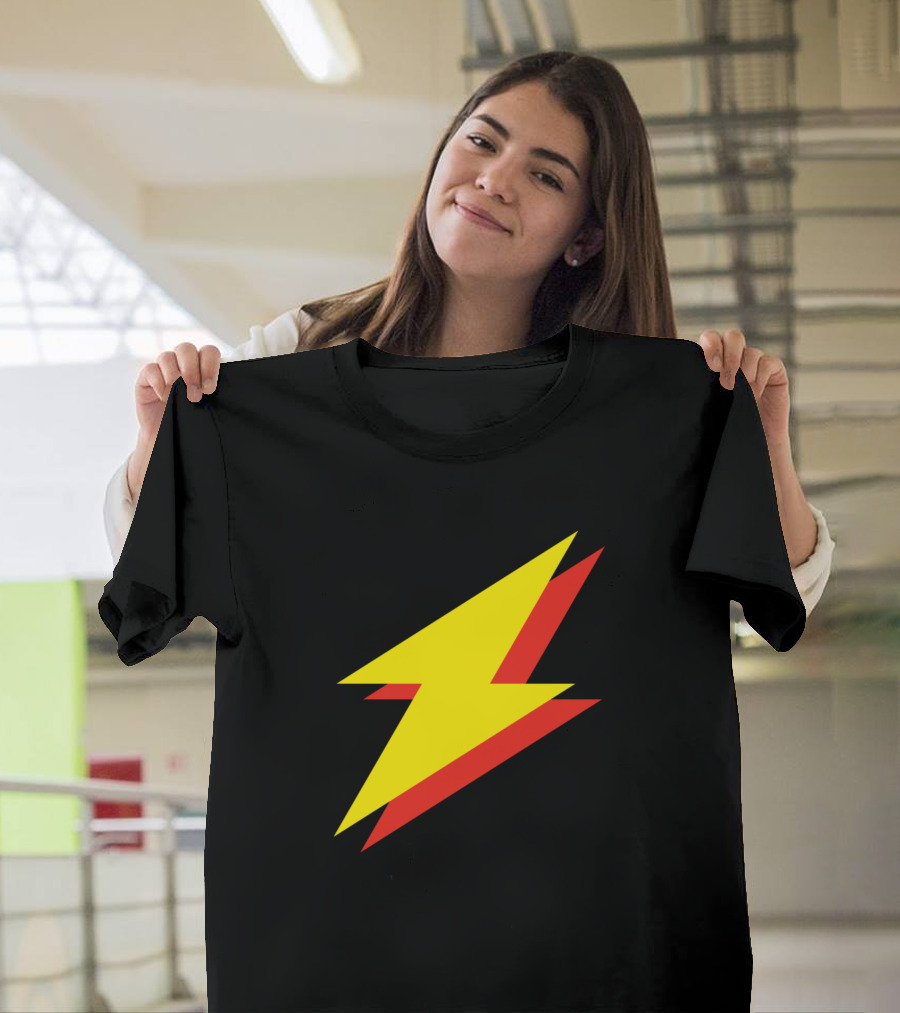 Simple Lightning Bold Yellow Red Flash T-Shirt