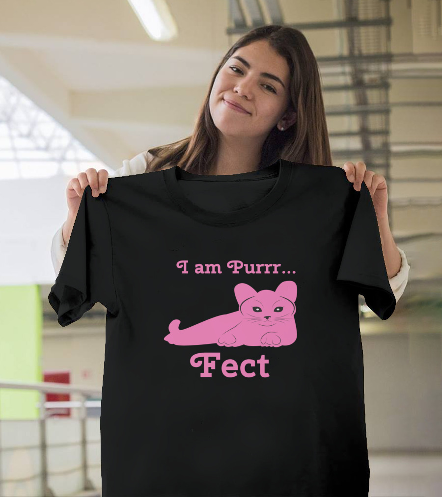 I Am Purrrfect Pink Cat T-Shirt