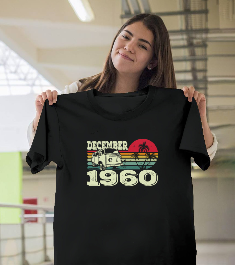 December 1960 Vintage Caravan Sunset Retro 60S T-Shirt