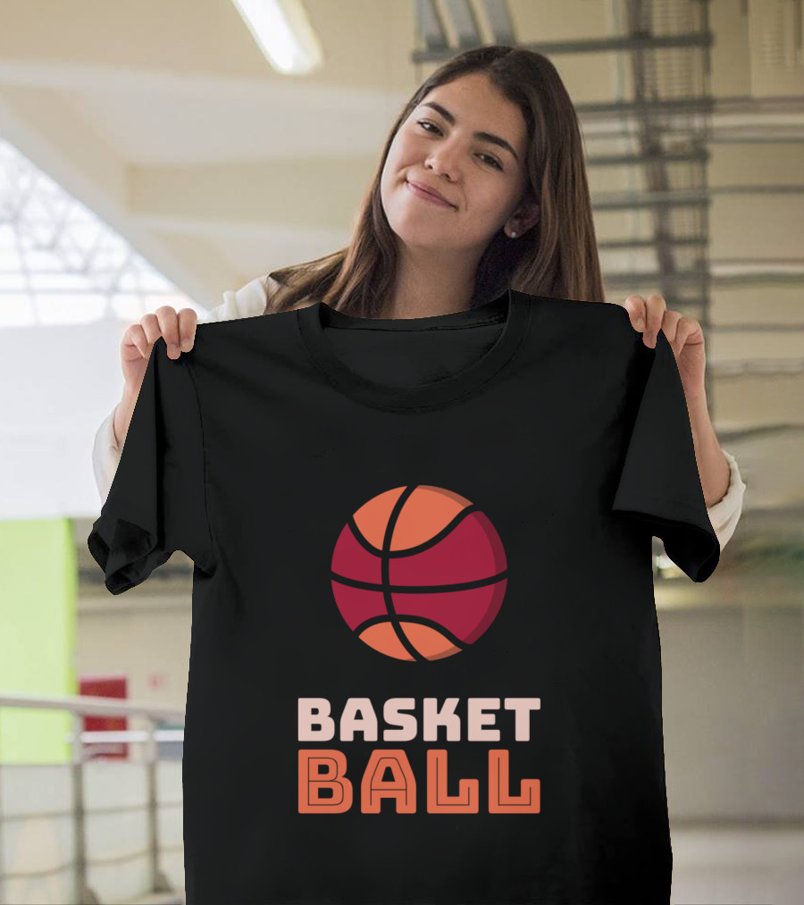 BASKET BALL Basketball Image T-Shirt