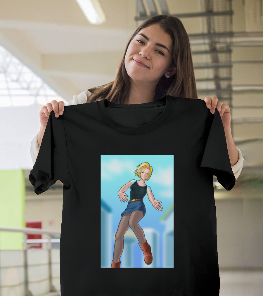 Dragonball Z Android 18 Dynamic Pose T-Shirt