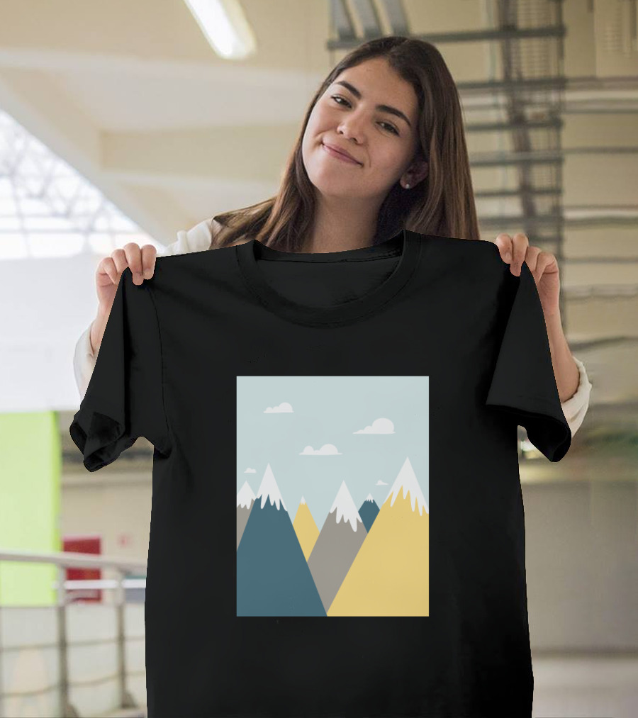 Snow Peaks Mountains Adventure Scenery T-Shirt