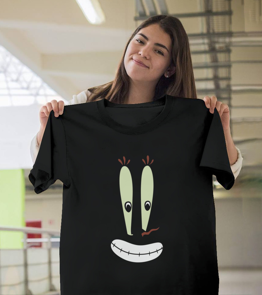 SpongeBob Mr. Krabs Face Plankton Grinning Expressions T-Shirt