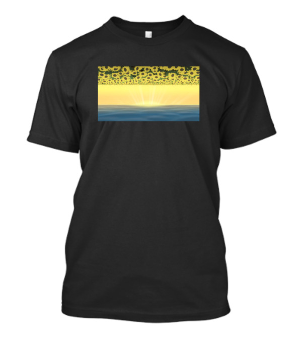 Sunflower Horizon Two Worlds Collide Ocean T-Shirt