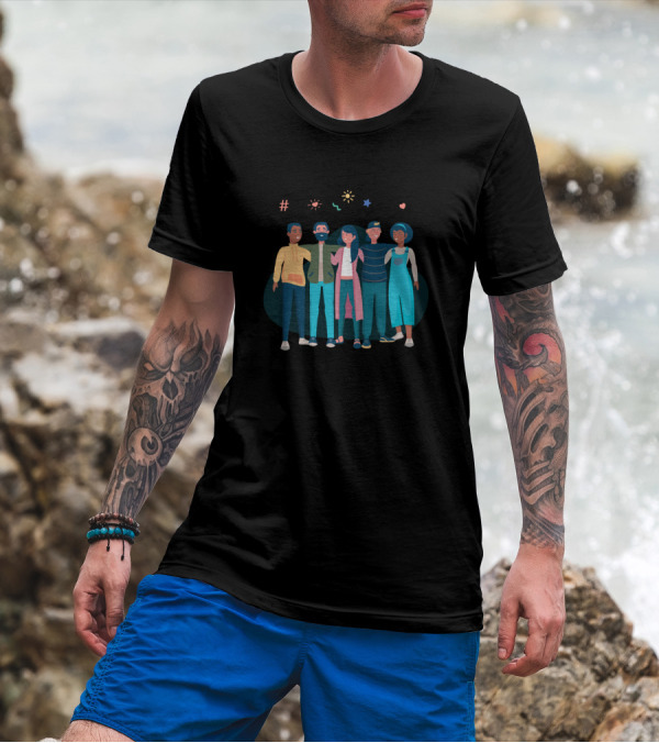 6th Grade Squad Hashtag Stars And Hearts Friends T-Shirt