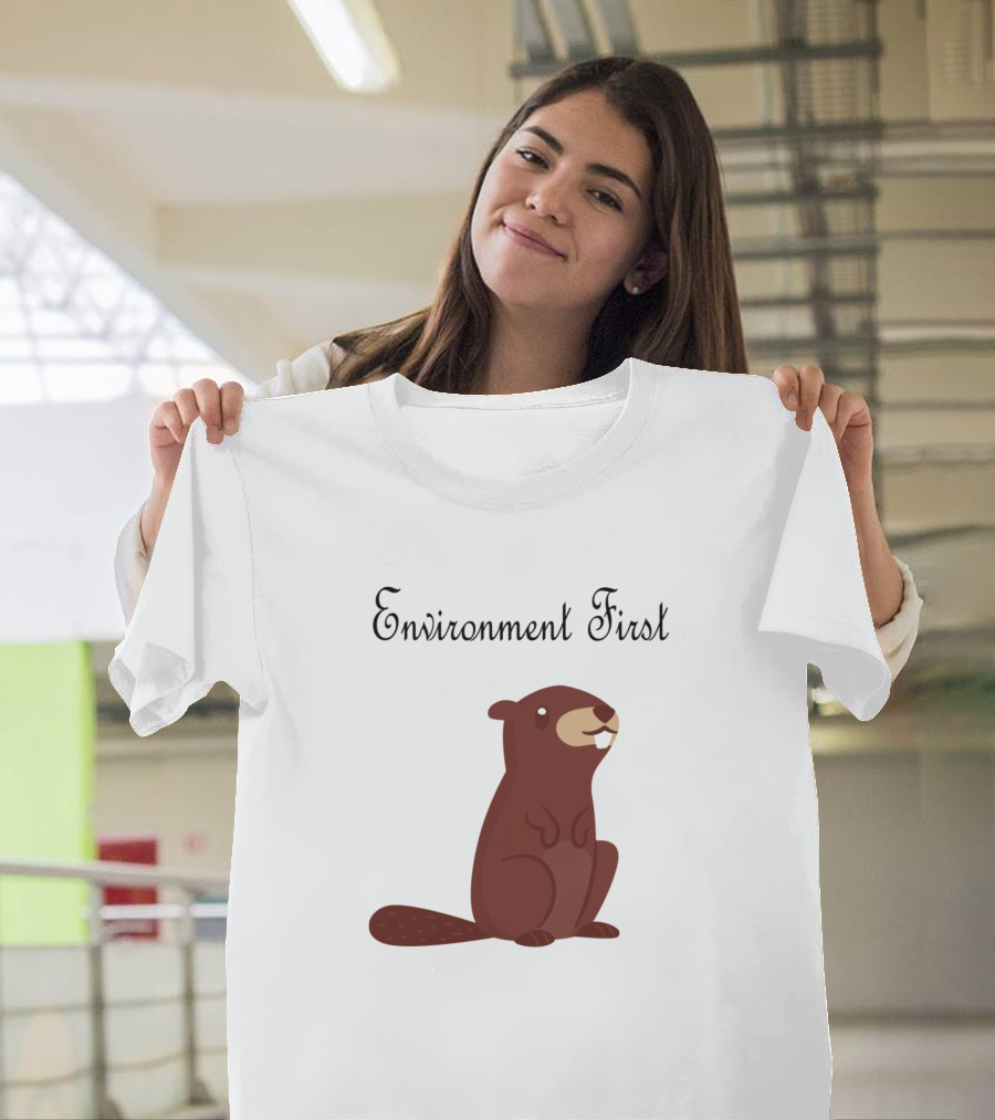 Environment First Bieber Rettet Die Umwelt T-Shirt