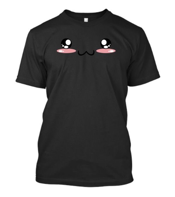 Cute Pink Kawaii Smiley Face Expression T-Shirt