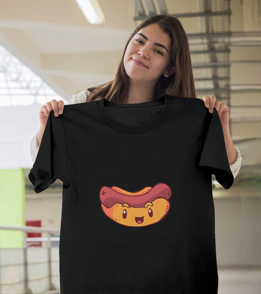 Foodlover Cute Hot Dog Ich Liebe Essen Streetfood T-Shirt