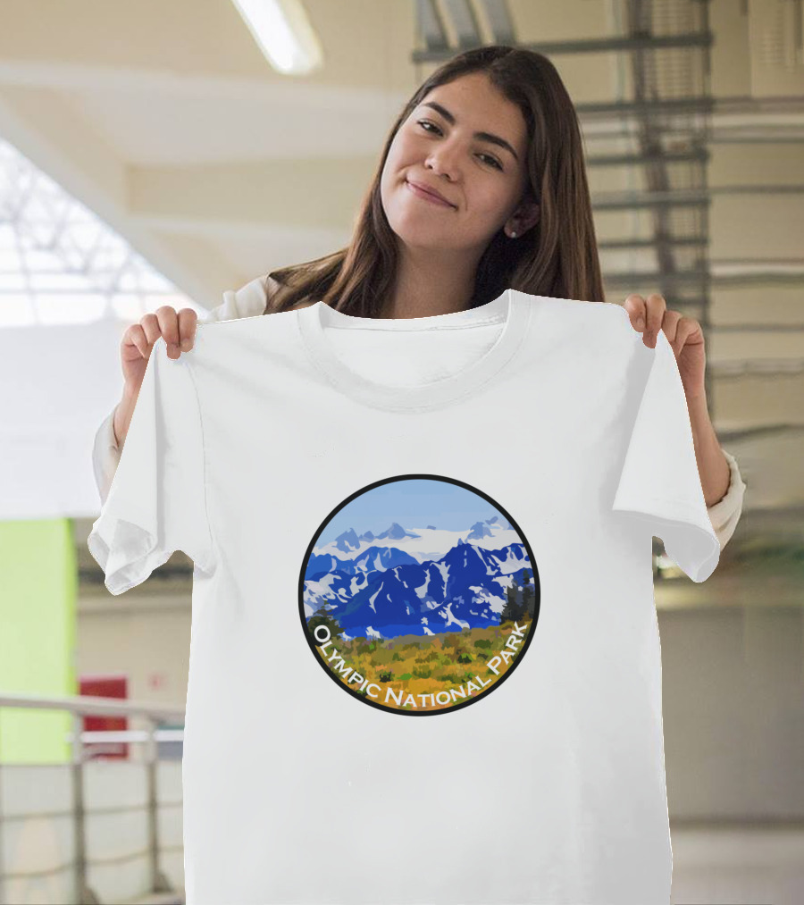 Olympic National Park Scenic Mountain Landscape T-Shirt