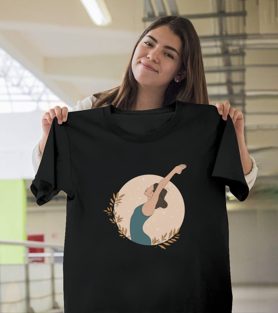 Keep On Breathing Woman Reaching for the Stars T-Shirt