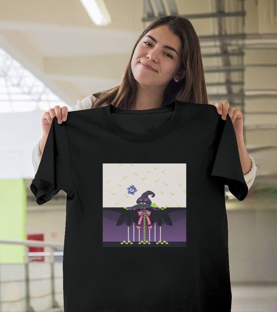 Murasaki Shion Hololive Jp Witch Hat and Ribbon T-Shirt