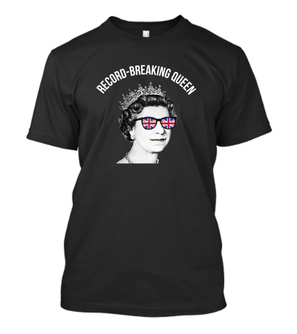 Record-Breaking Queen Elizabeth II Union Jack Sunglasses T-Shirt
