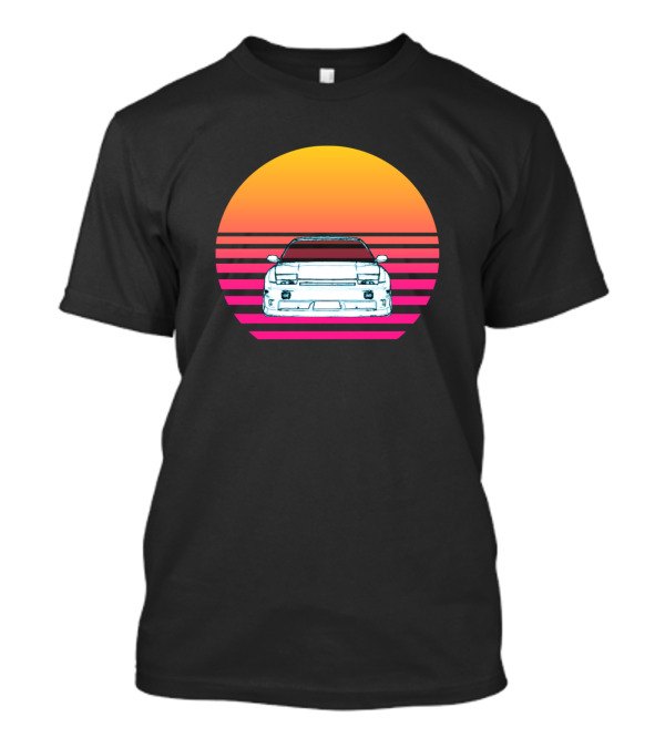 Retro Sunset Horizon With Classic Car T-Shirt