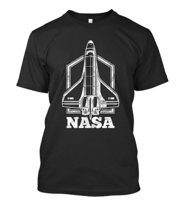 NASA Space Shuttle Retro Geometric Launch T-Shirt