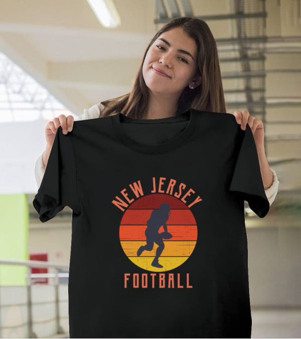 New Jersey Football Vintage Sunset T-Shirt